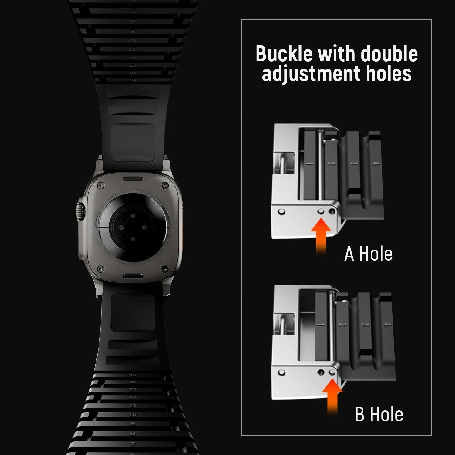 Silicone Sports Strap for Apple Watch Ultra 2/1 49mm Series 10 9 8 7 46mm 45mm 44mm Rubber Band for IWatch 6 5 4 3 42mm Bracelet